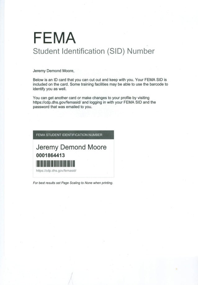 Fema Id Cards